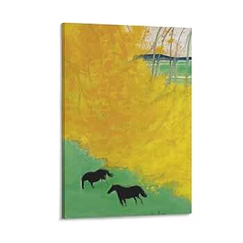 Amazon.co.jp: アンドレ・ブラジリエ油絵ポスターと枝の下の